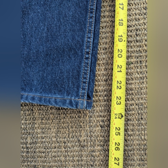 Vintage Levis 517 Jeans Mens 32x23.5 Blue Bootcut Altered Hem Pre Owned - Picture 6 of 9